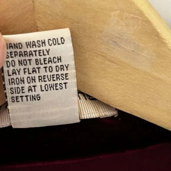 Women's Velvet Tie Front Topper Jacket Size 2x Cranberry Red Notations Holiday - Picture 7 of 8